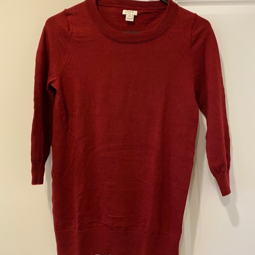 J Crew - 100% Merino Wool Crew Neck Sweater